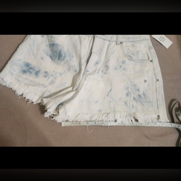 a new day Women's Jean Shorts - White and Blue - Picture 11 of 12
